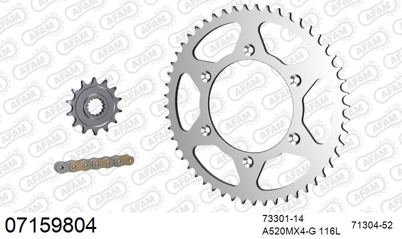 Zestaw napędowy AFAM do KTM 505 SX-F, XC-F 505