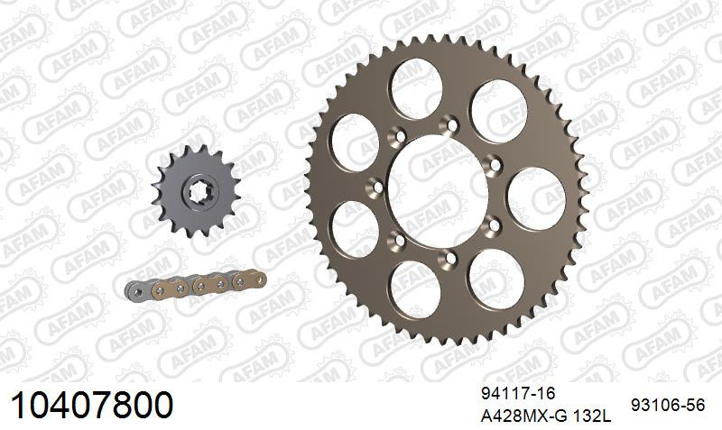 Zestaw napędowy AFAM do T.M. MX 80, MX 85 Big Wheels