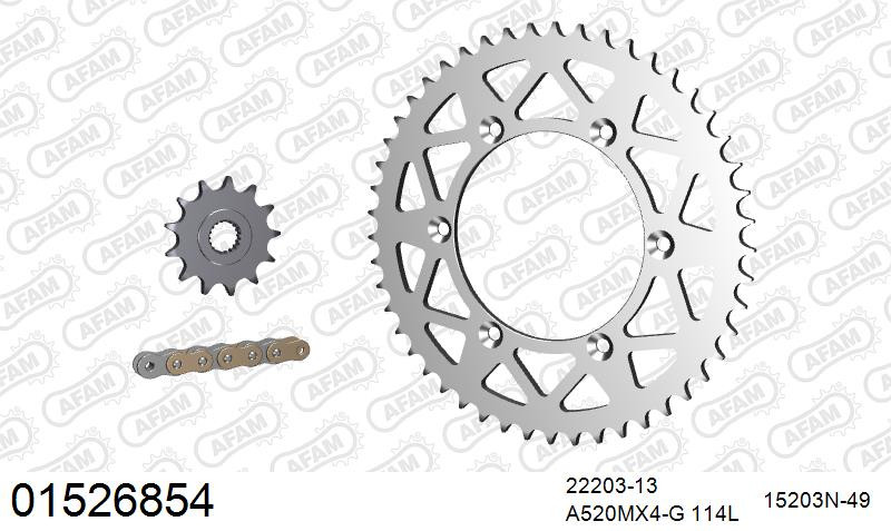 Zestaw napędowy AFAM do SUZUKI RM-Z 250 L0,L1,L2
