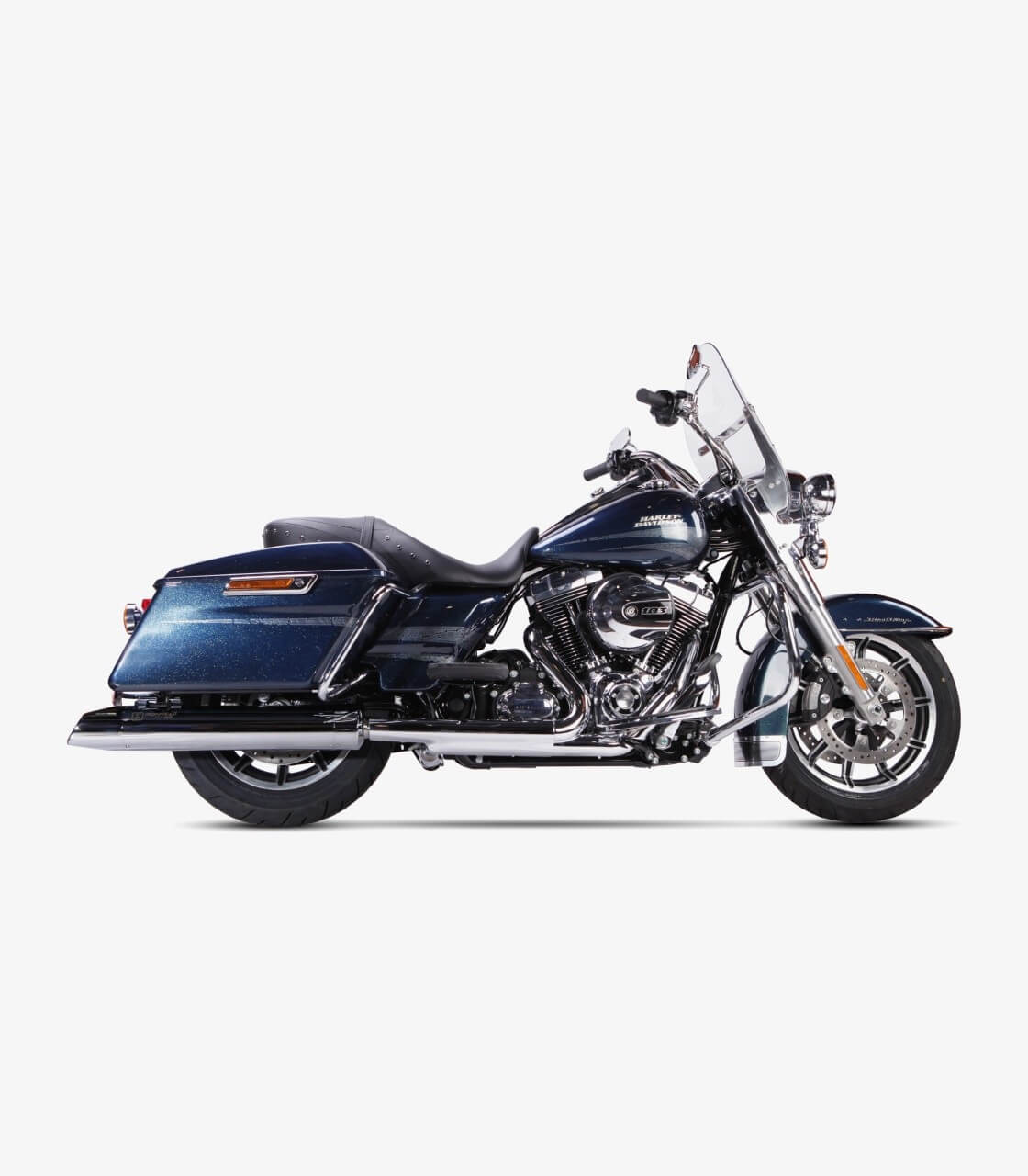 Tłumik IXIL H-D TOURING ROAD KING 2017-2021, typ HC2-1C (waga 4000 Gr., długość 670 mm., materiał Inox AISI304, kolor Bright chr