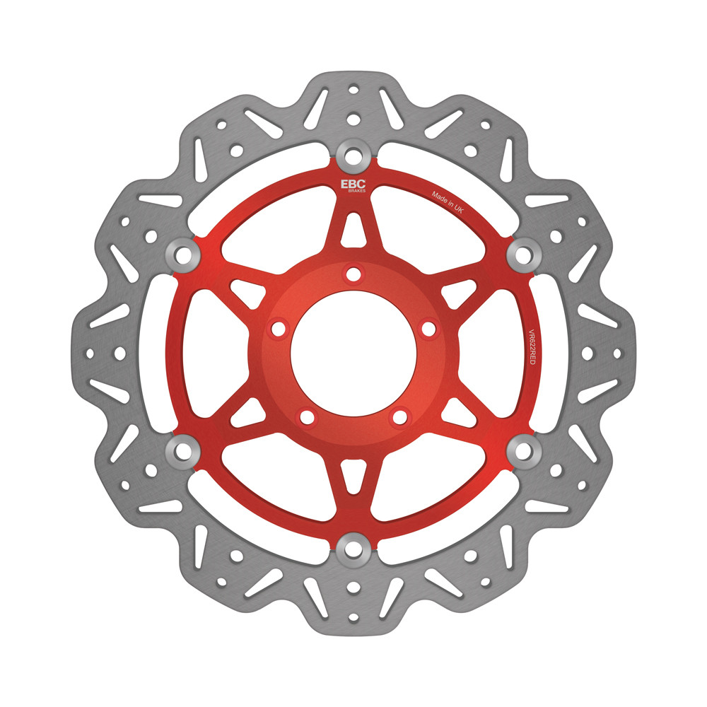 Tarcza hamulcowa motocyklowa EBC VR622RED VEE, czerwona