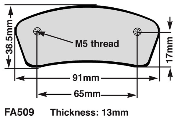 EBC Brakes EBC Klocki kartingowe FA509 (1 kpl. na tarczę)