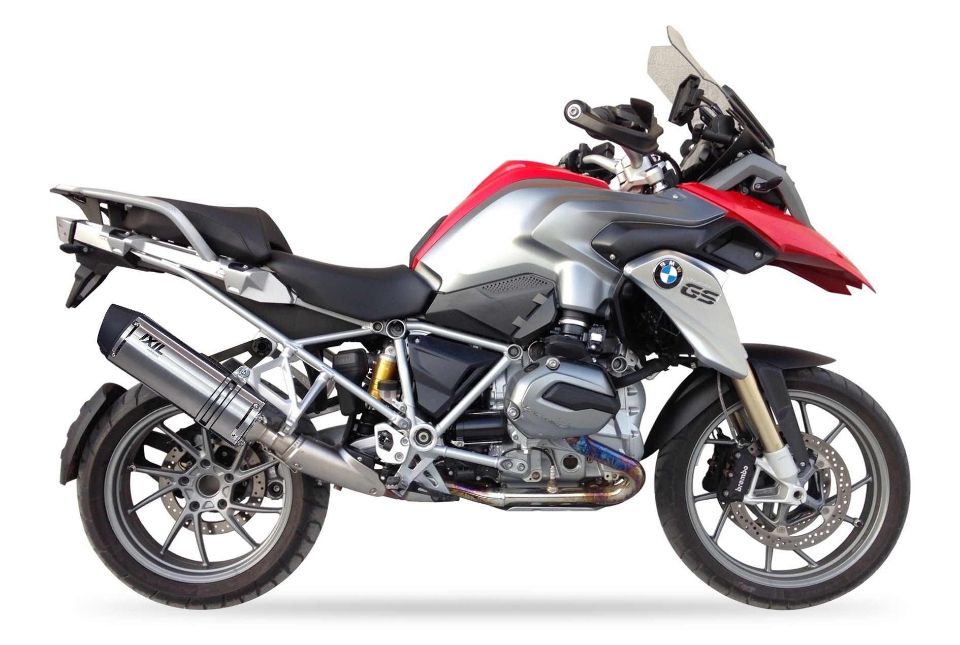 Tłumik IXIL BMW R 1200 GS 13-15 (R12W) typ SOVE (waga: 3000g, długość: 423 mm., materiał: Inox AISI304, kolor: Black painted) SL