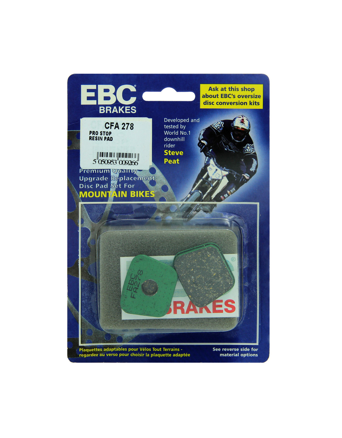CFA278 - Klocki hamulcowe rowerowe (organiczne) EBC Brakes