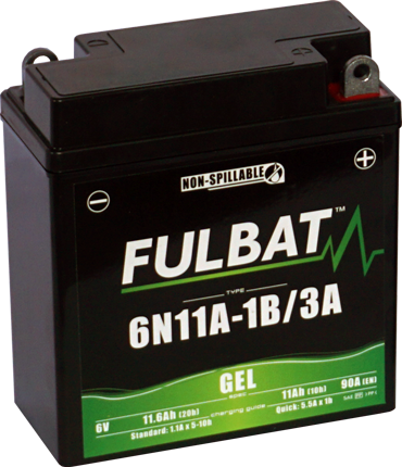 Akumulator FULBAT FUL GEL - 6N11A-1B / 6N11A-3A (Żelowy, bezobsługowy)