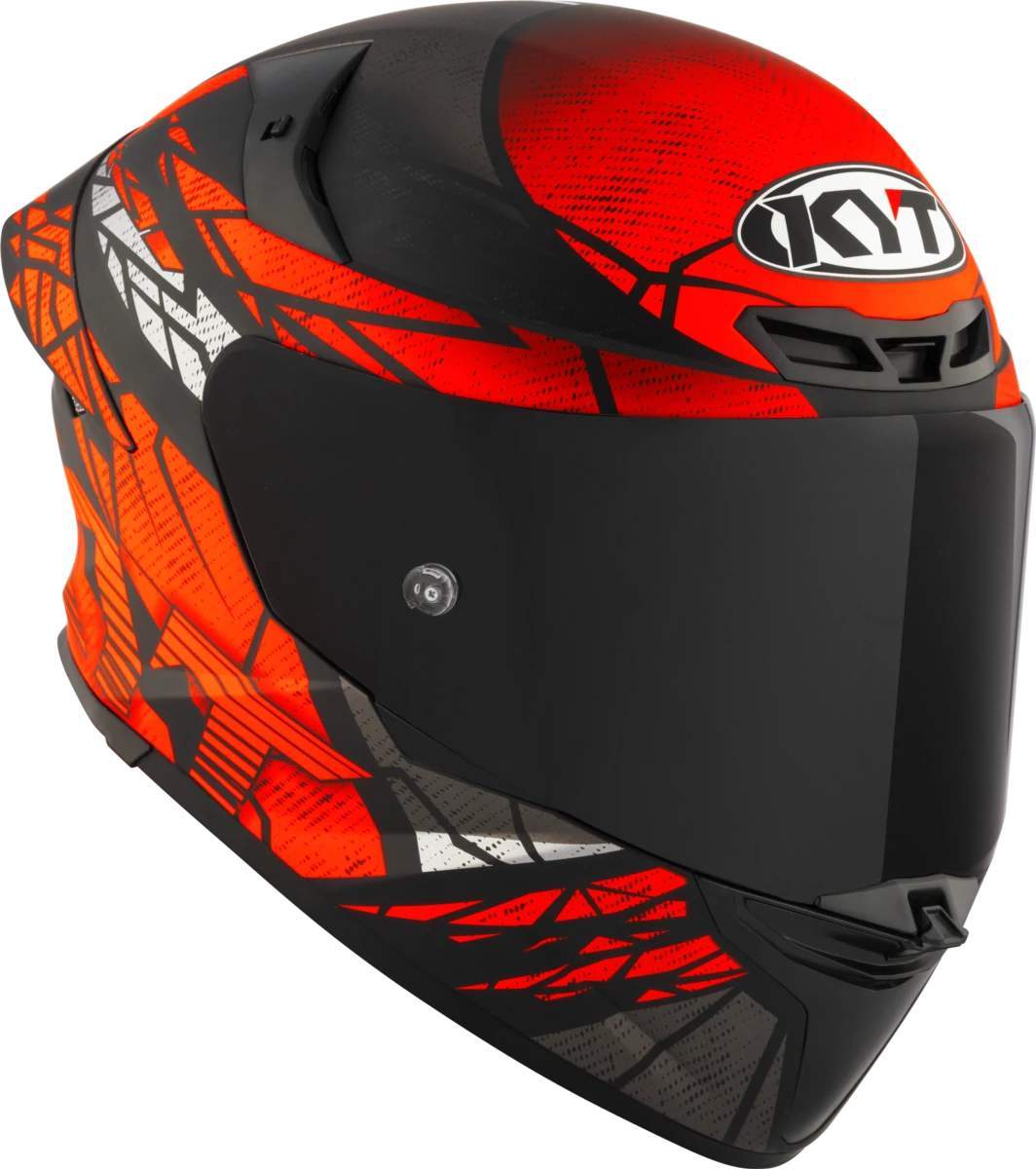 Kask motocyklowy KYT TT-REVO COMBUSTION MATT Czerwony