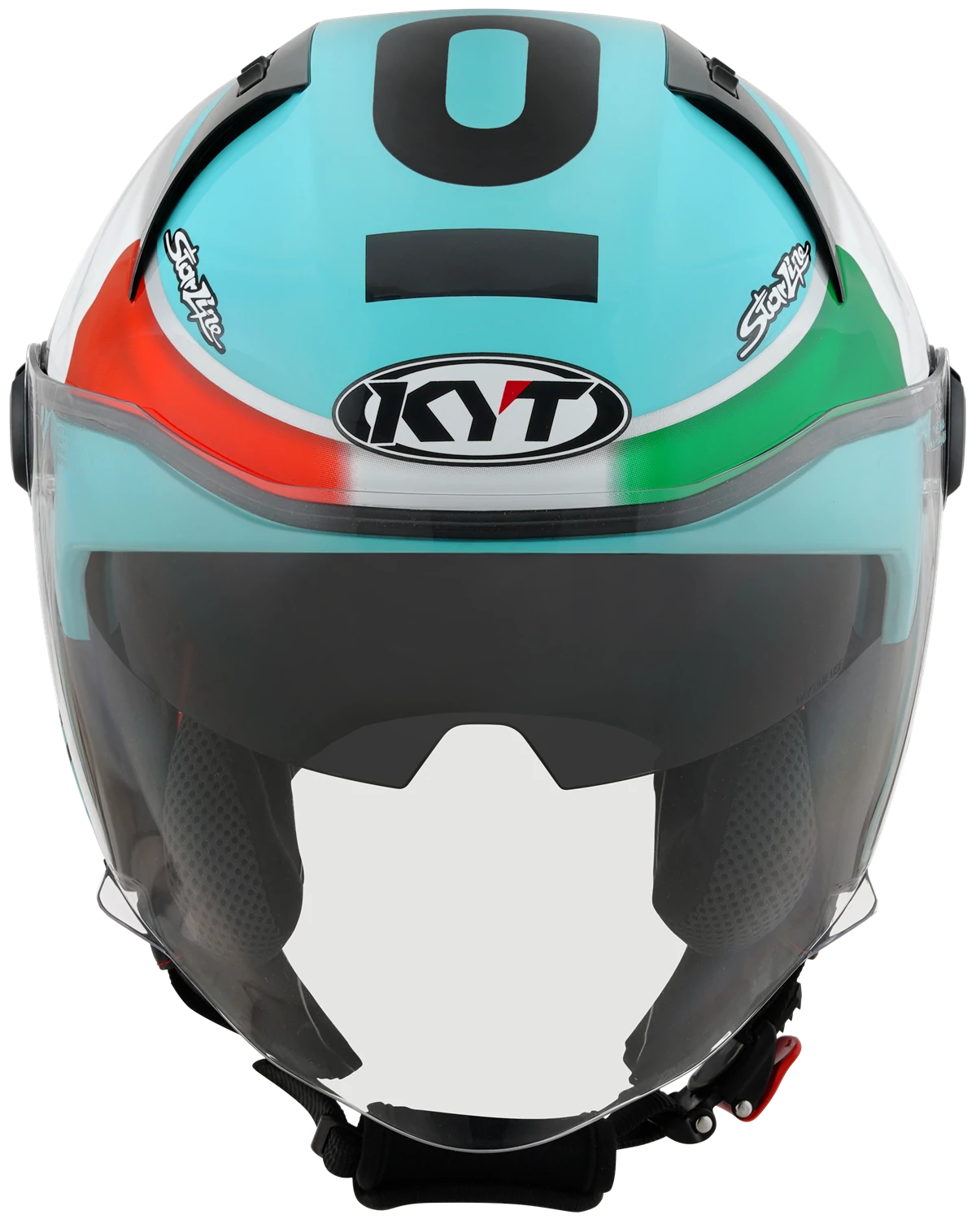 Kask motocyklowy KYT D-CITY LEOPARD REPLICA TRICOLORE E06