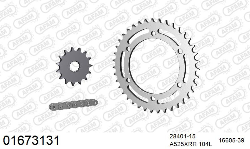 Zestaw napędowy AFAM do KAWASAKI W 650 A1,A2,C3,A3,C4,A4,C5,C6P,C7P,C6F