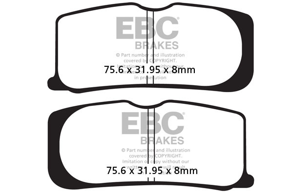 Klocki hamulcowe EBC FA474V V-PAD (kpl. na 1 tarcze)