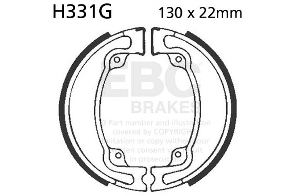 Szczęki hamulcowe nacinane EBC H331G (1 kpl.)