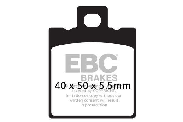 Klocki hamulcowe EBC FA047/2 (kpl. na 1 tarcze)
