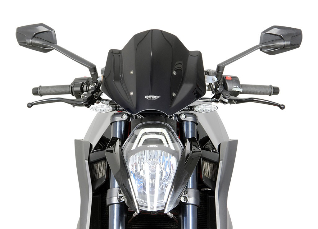 Szyba motocyklowa MRA KTM 1290 SUPER DUKE R 2013-2016, forma NRM, czarna