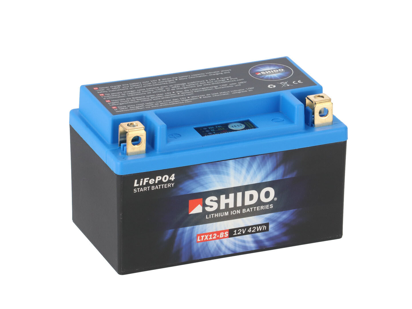 SHIDO Akumulator Litowo Jonowy LTX14-BS 12V 4Ah 240A