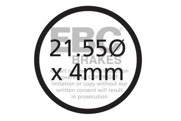 CFA339 - Klocki hamulcowe rowerowe (organiczne) EBC Brakes