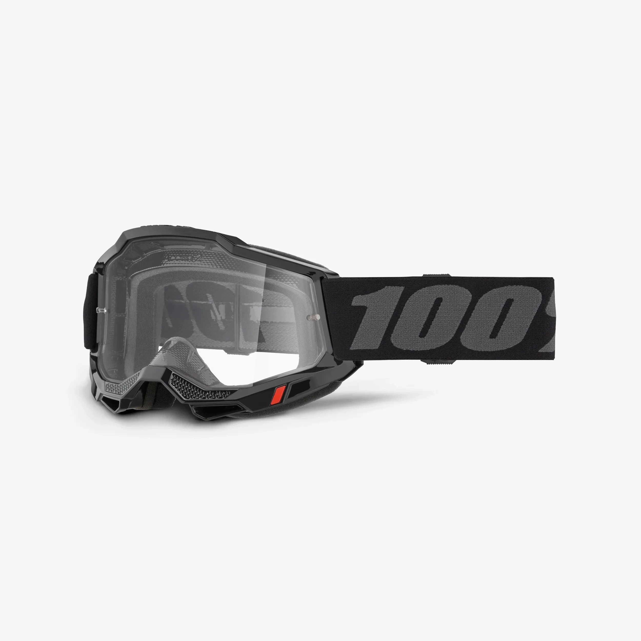 100% GOGLE ACCURI 2 rowerowe / motocross przezroczyste