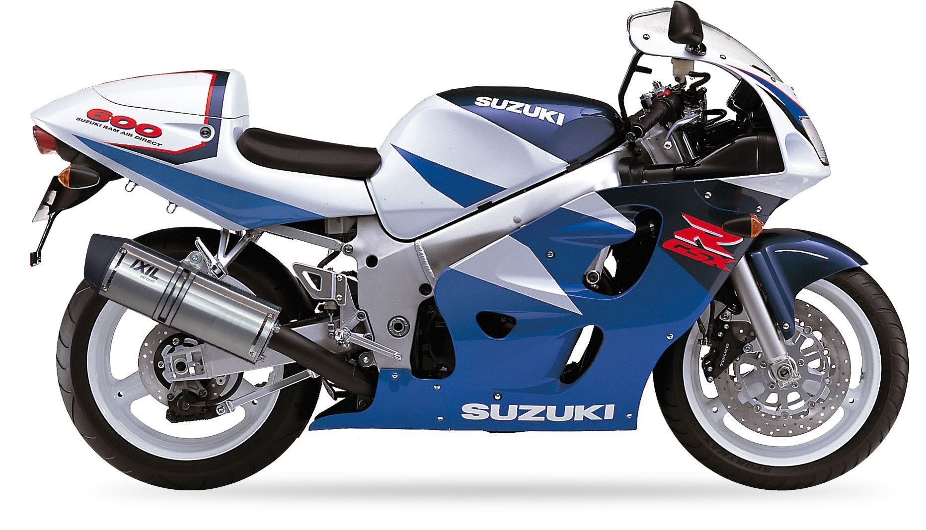 Tłumik IXIL SUZUKI GSX 750 R SRAD 96-99 (GR7DD) typ SOVE (waga: 3000g, długość: 423 mm., materiał: Inox AISI304, kolor: Black pa