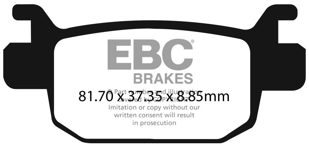 EBC Brakes Klocki hamulcowe EBC FA698HH wzmacniane (kpl. na 1 tarcze)