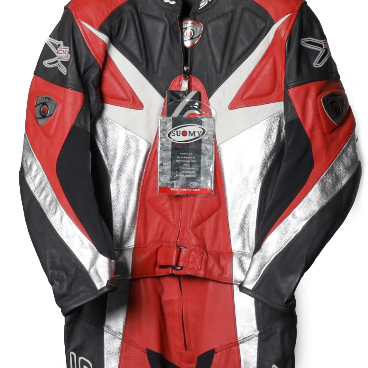 Kombinezon skórzany motocyklowy Suomy Touring czerwony