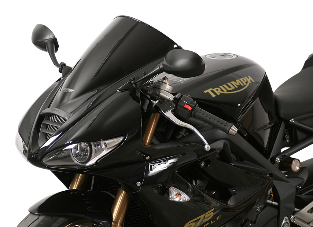 Szyba motocyklowa MRA TRIUMPH DAYTONA 675 D67LC 2009-2012, forma R, bezbarwna
