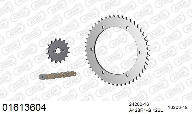 Zestaw napędowy AFAM do KAWASAKI KMX 125 B10,B11,B12