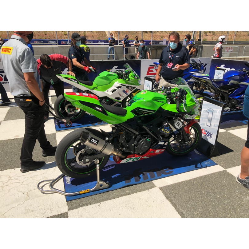 Tłumik IXIL KAWASAKI Z 400 19-23 (ER400D/F) typ VTI (waga: 1500g, długość: 393 mm., materiał: Titanium, kolor: Bright resin) FUL