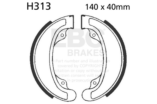 EBC Brakes Szczęki hamulcowe EBC H313 (1 kpl.)