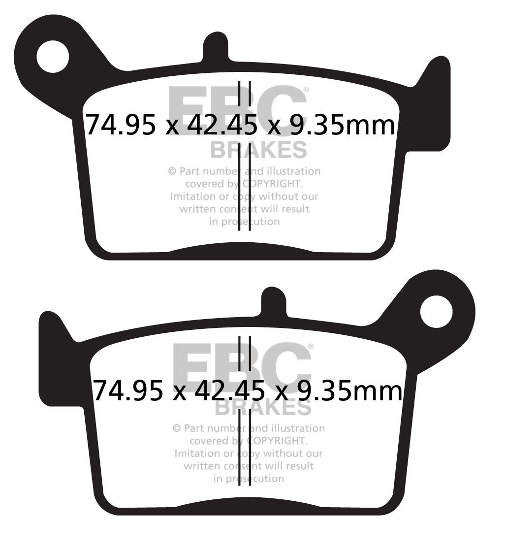 EBC Brakes Klocki hamulcowe EBC FA697 (kpl. na 1 tarcze)