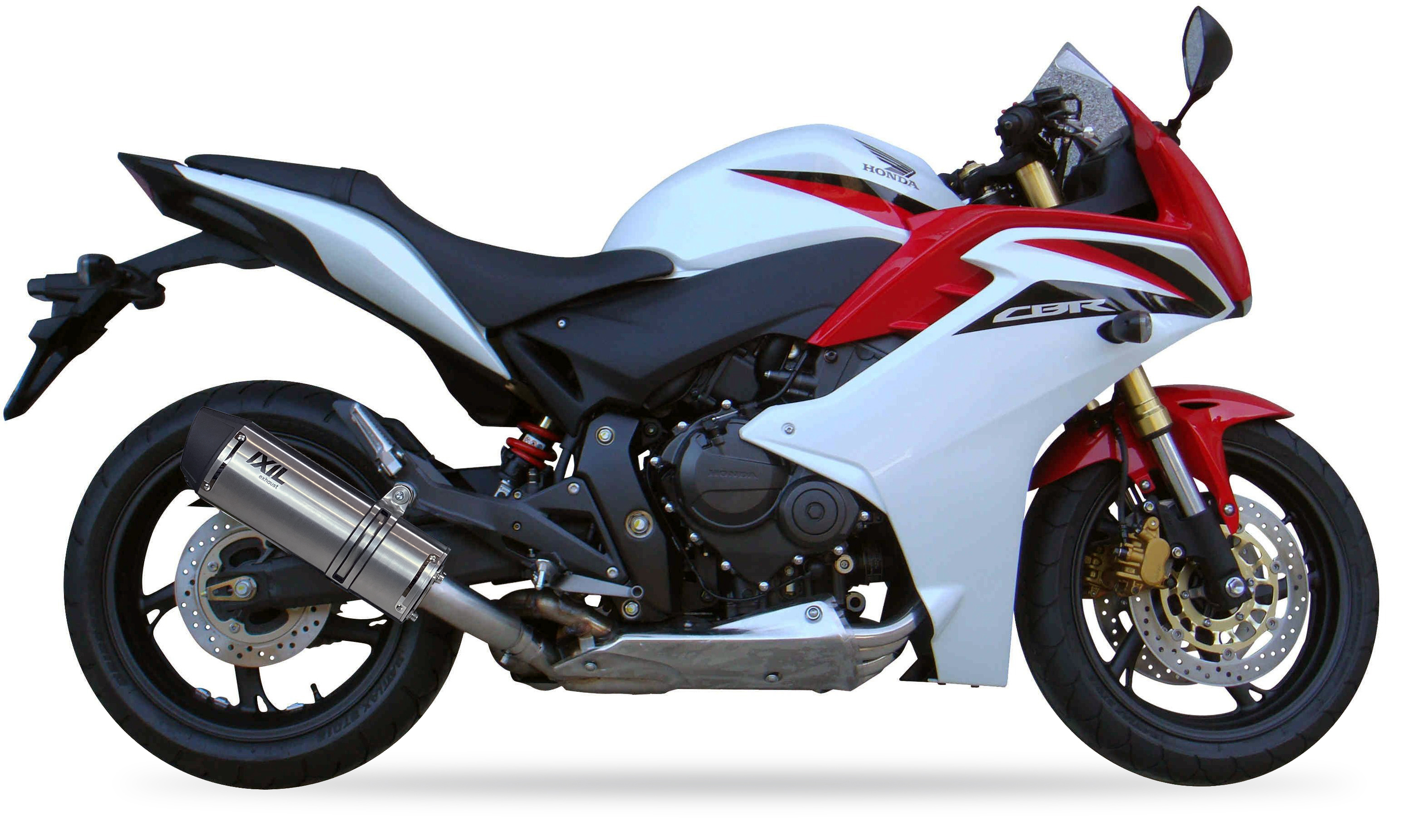 Tłumik IXIL HONDA CBR 600 F 11-14 (PC41) typ SOVE (waga: 3000g, długość: 423 mm., materiał: Inox AISI304, kolor: Black painted)