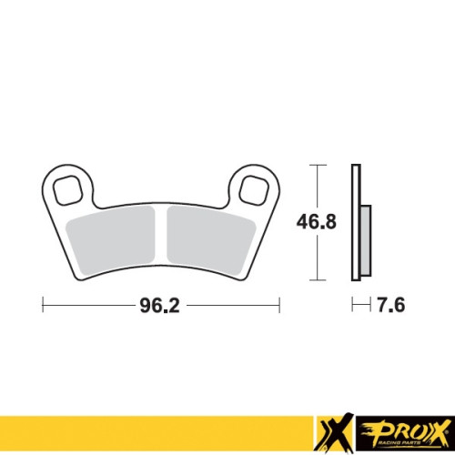 ProX Klocki Hamulcowe Przednie Polaris 450/525 Outlaw '08-11 (odpowiednik EBC FA456) - BOX 10 szt