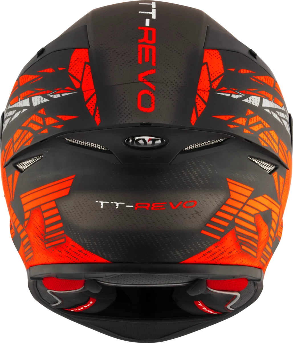 Kask motocyklowy KYT TT-REVO COMBUSTION MATT Czerwony