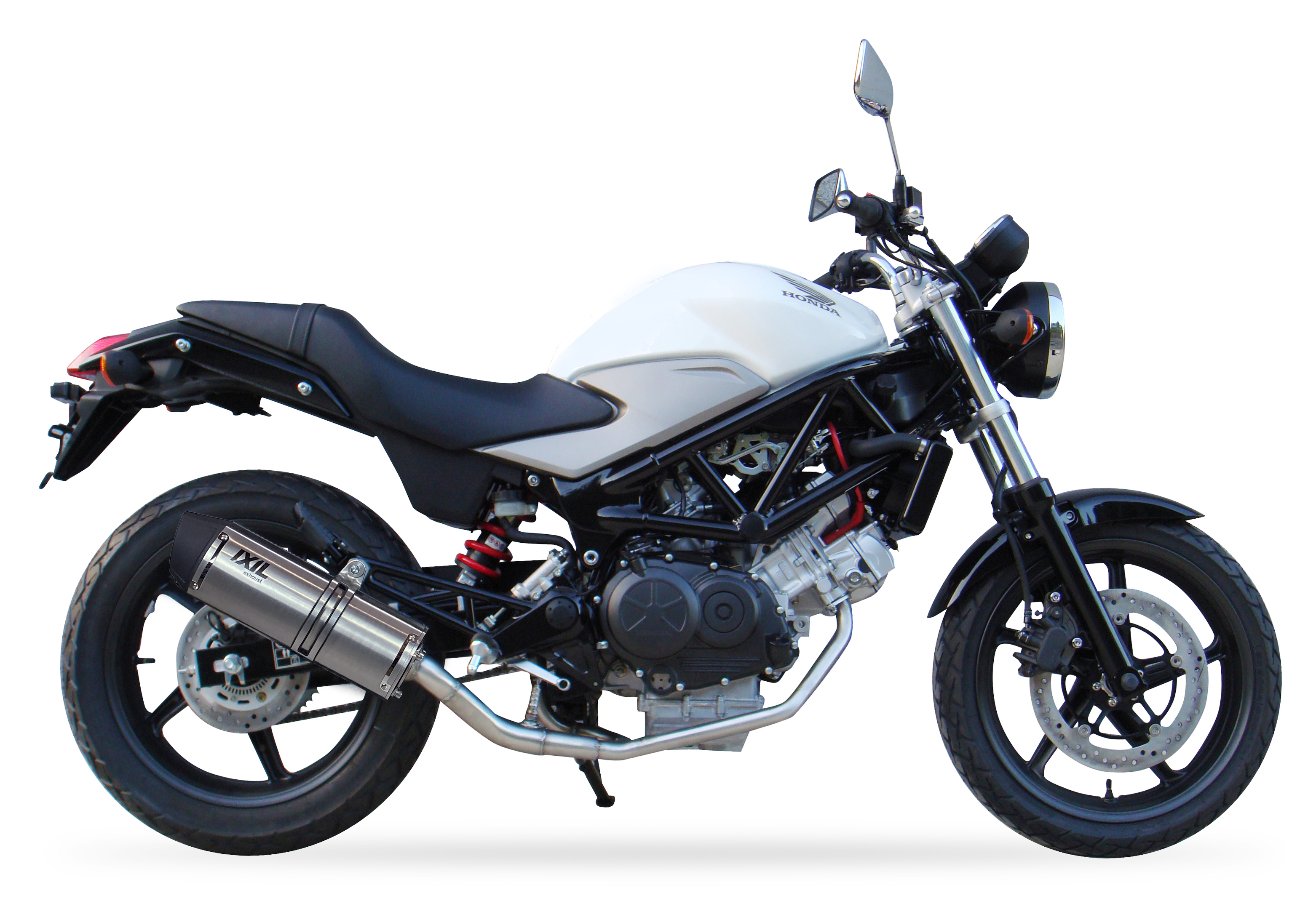 Tłumik IXIL HONDA VTR 250i 10-14 typ SOVE (waga: 3000g, długość: 423 mm., materiał: Inox AISI304, kolor: Black painted) FULL SYS