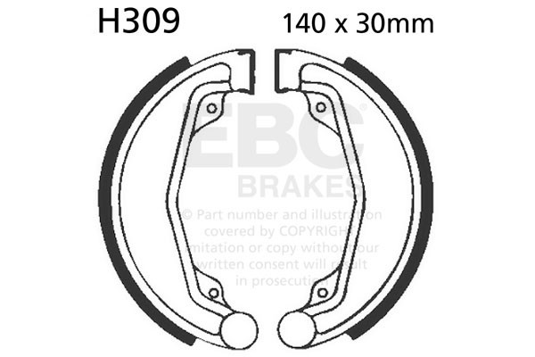 Szczęki hamulcowe EBC H309 (1 kpl.)