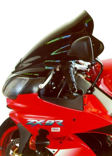 Szyba motocyklowa MRA KAWASAKI ZX 9 R ZX900E 2000-, forma S, czarna