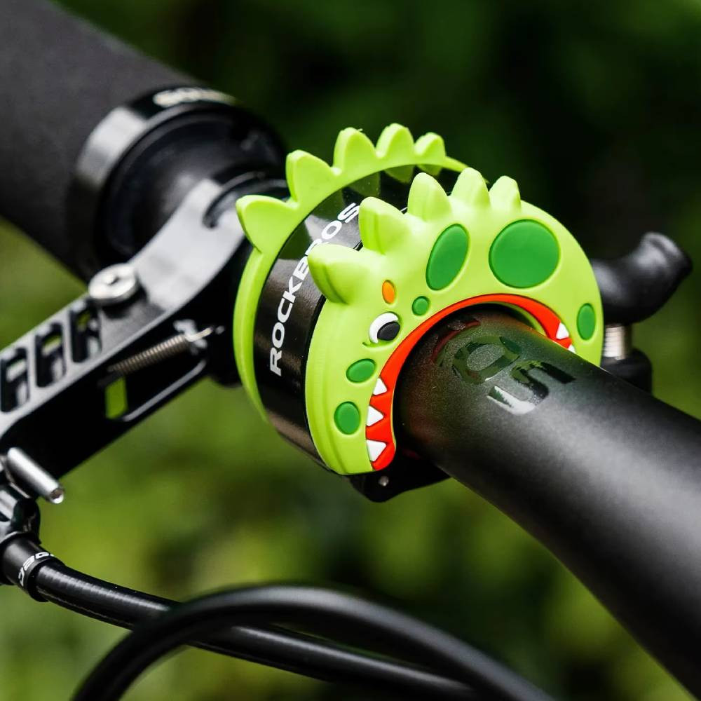 Dzwonek rowerowy dziecięcy 100dB Rockbros 340011001 Zielony smok