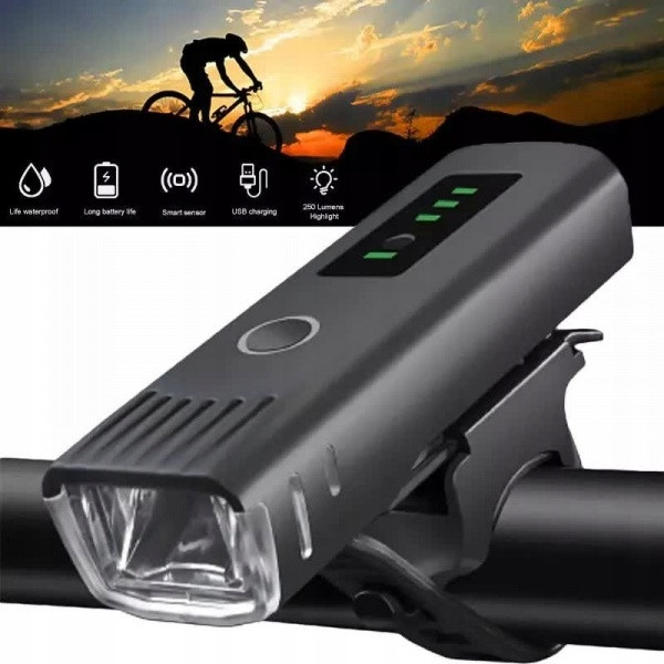 Lampka rowerowa przednia Rockbros QD-250LM LED USB 250LM IPX4 24510001001