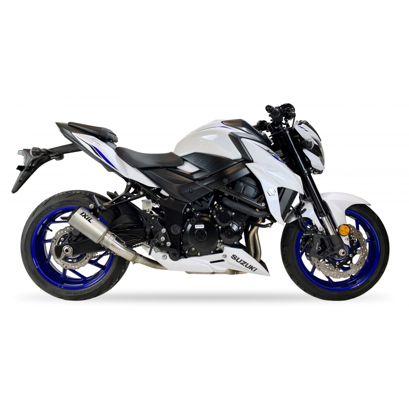 Tłumik IXIL SUZUKI GSR 750 11-16 (C5) typ RC (waga: 800g, długość: 230 mm., materiał: Inox AISI304, kolor: Bright resin) SLIP ON