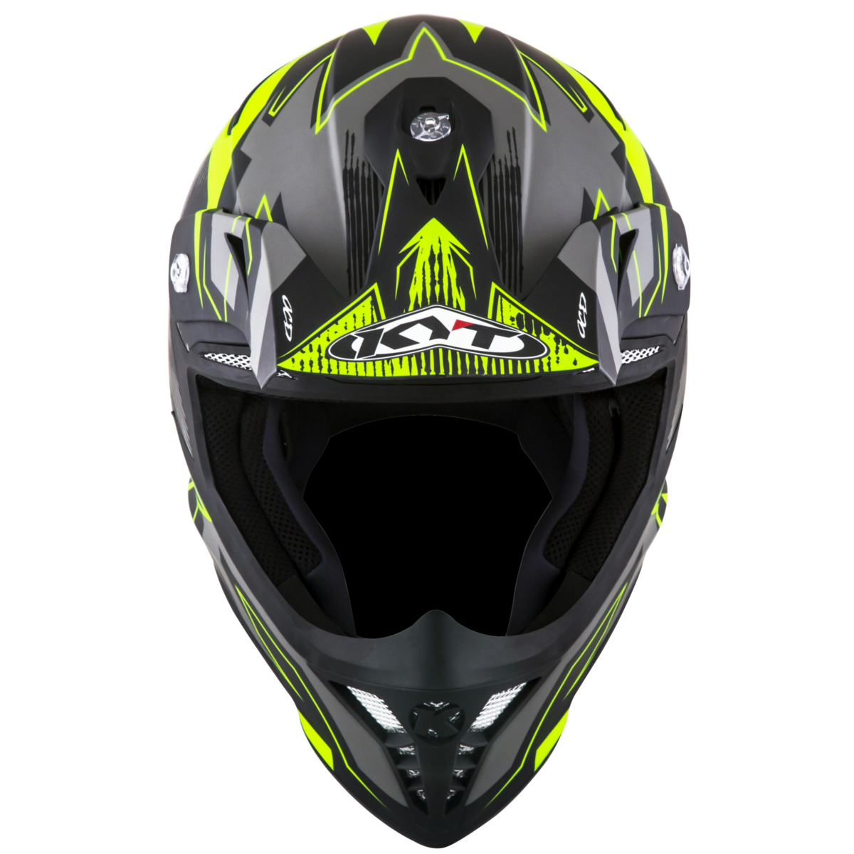 Kask Motocyklowy KYT SKYHAWK DIGGER matowy czarny/żółty