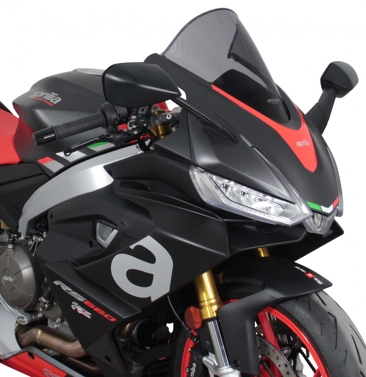 Szyba motocyklowa MRA APRILIA RS 660 2021-, forma R, przyciemniana