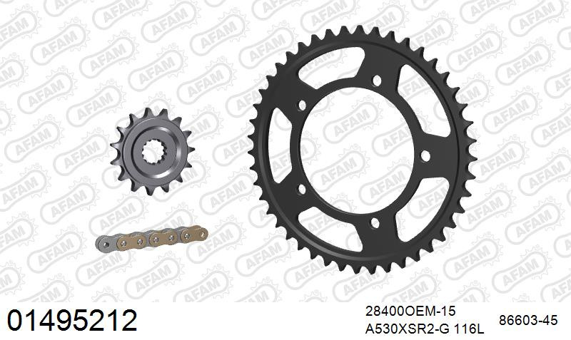 Zestaw napędowy AFAM do SUZUKI GSF 1200 SA Bandit ABS K6