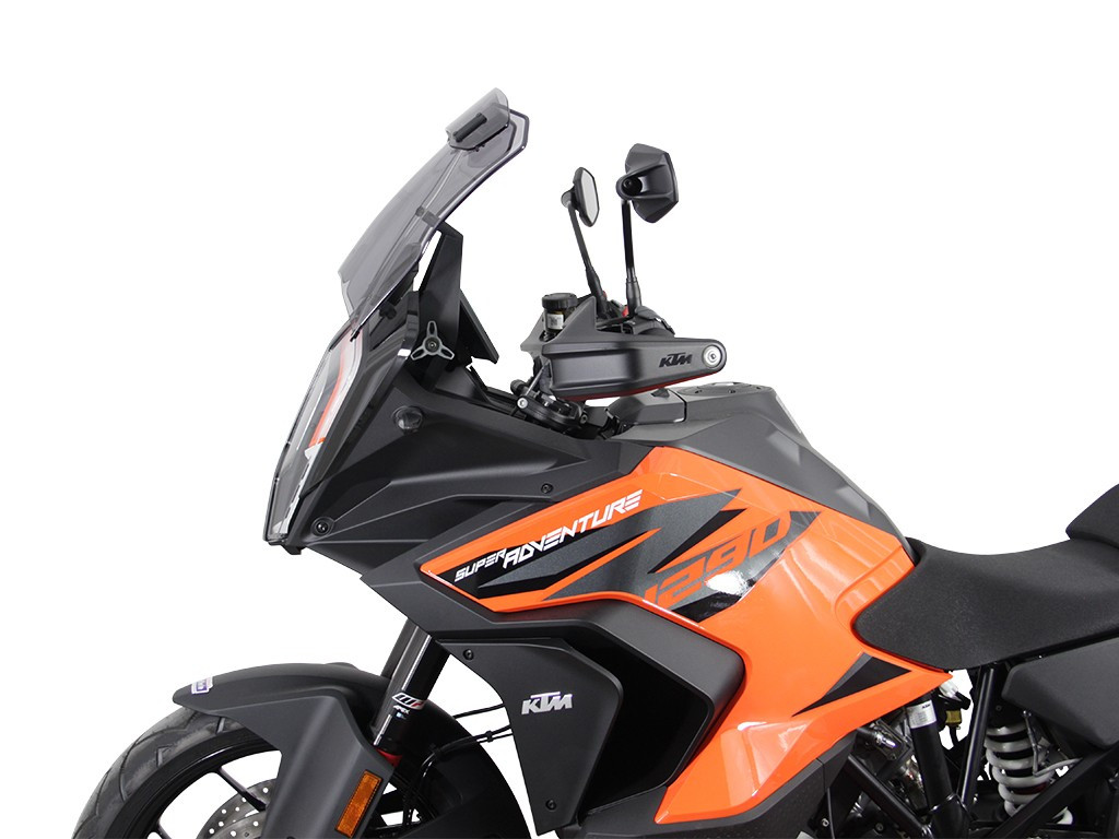 Szyba motocyklowa MRA KTM SUPERADVENTURE 1290 /S /R 2021-, forma VTM, przyciemniana
