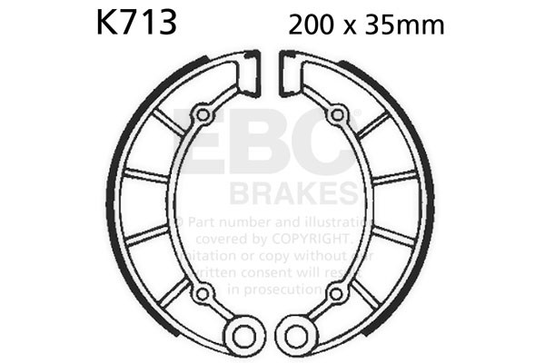 Szczęki hamulcowe EBC K713 (1 kpl.)
