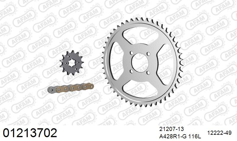 Zestaw napędowy AFAM do YAMAHA TT-R 125 M,N