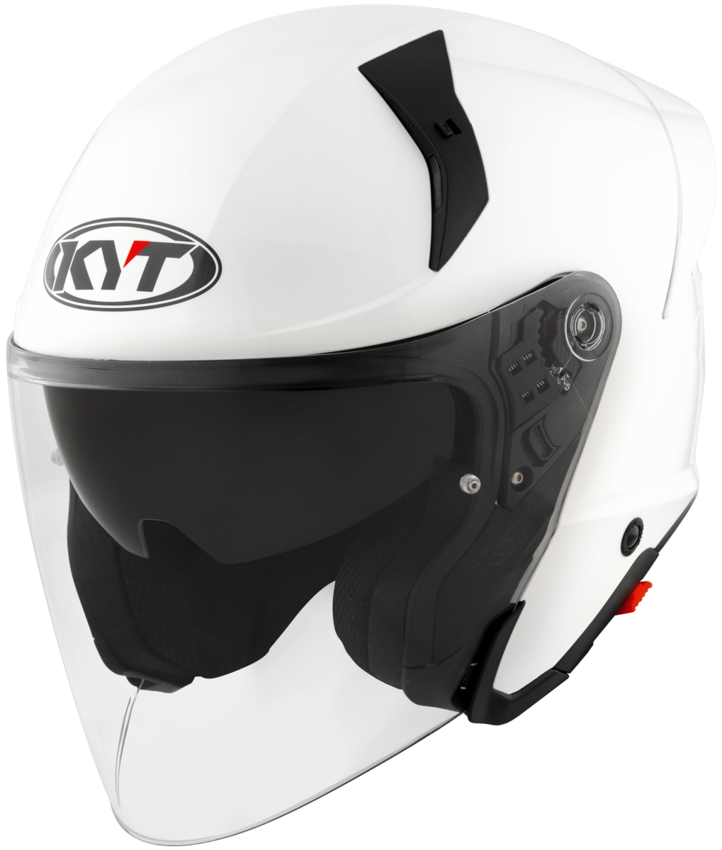 Kask Motocyklowy KYT TTR-JET połysk biały ECE/ONU 22-06