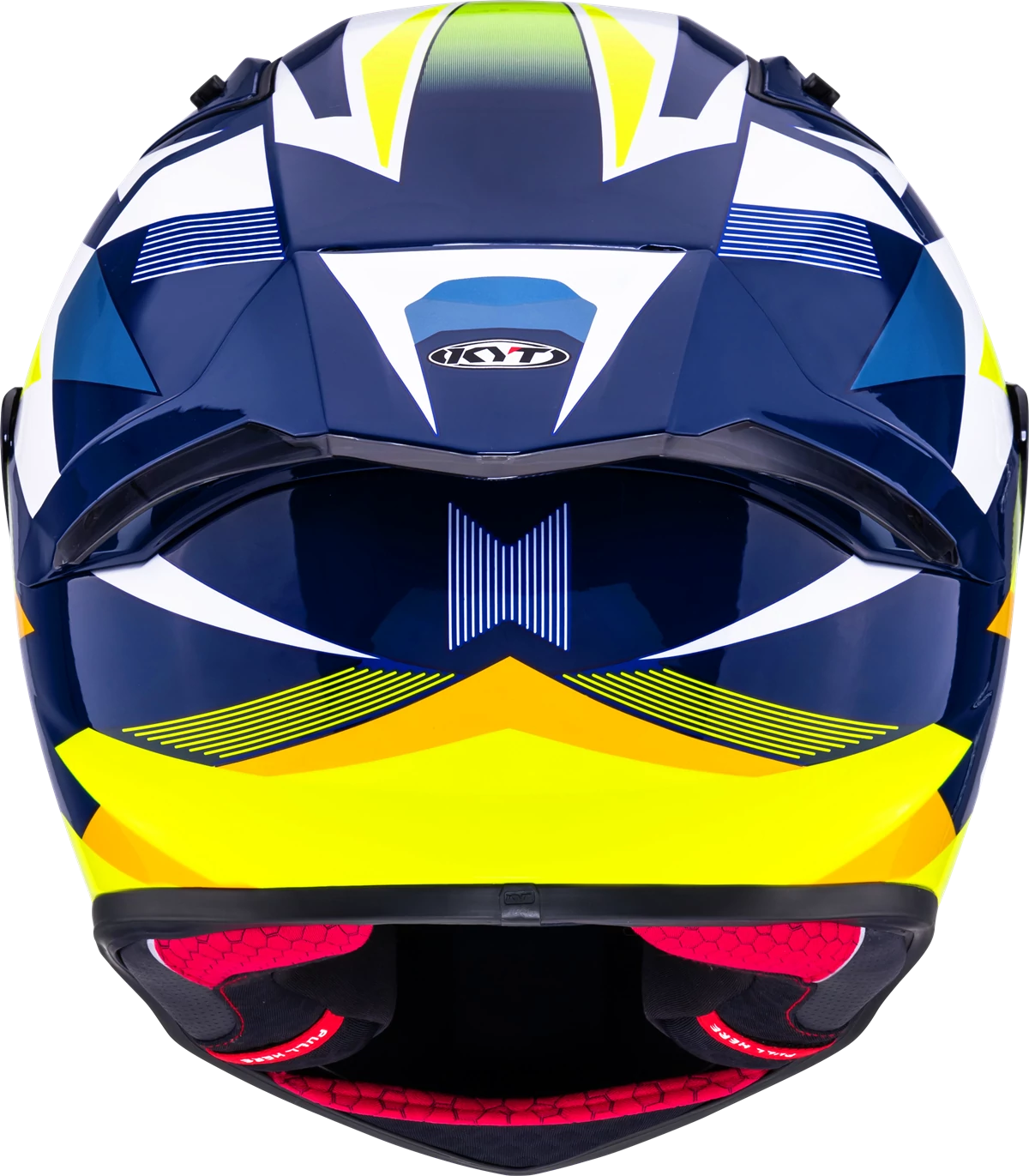 Kask motocyklowy KYT R1R DIAMOND NIEBIESKI/ŻÓŁTY E06