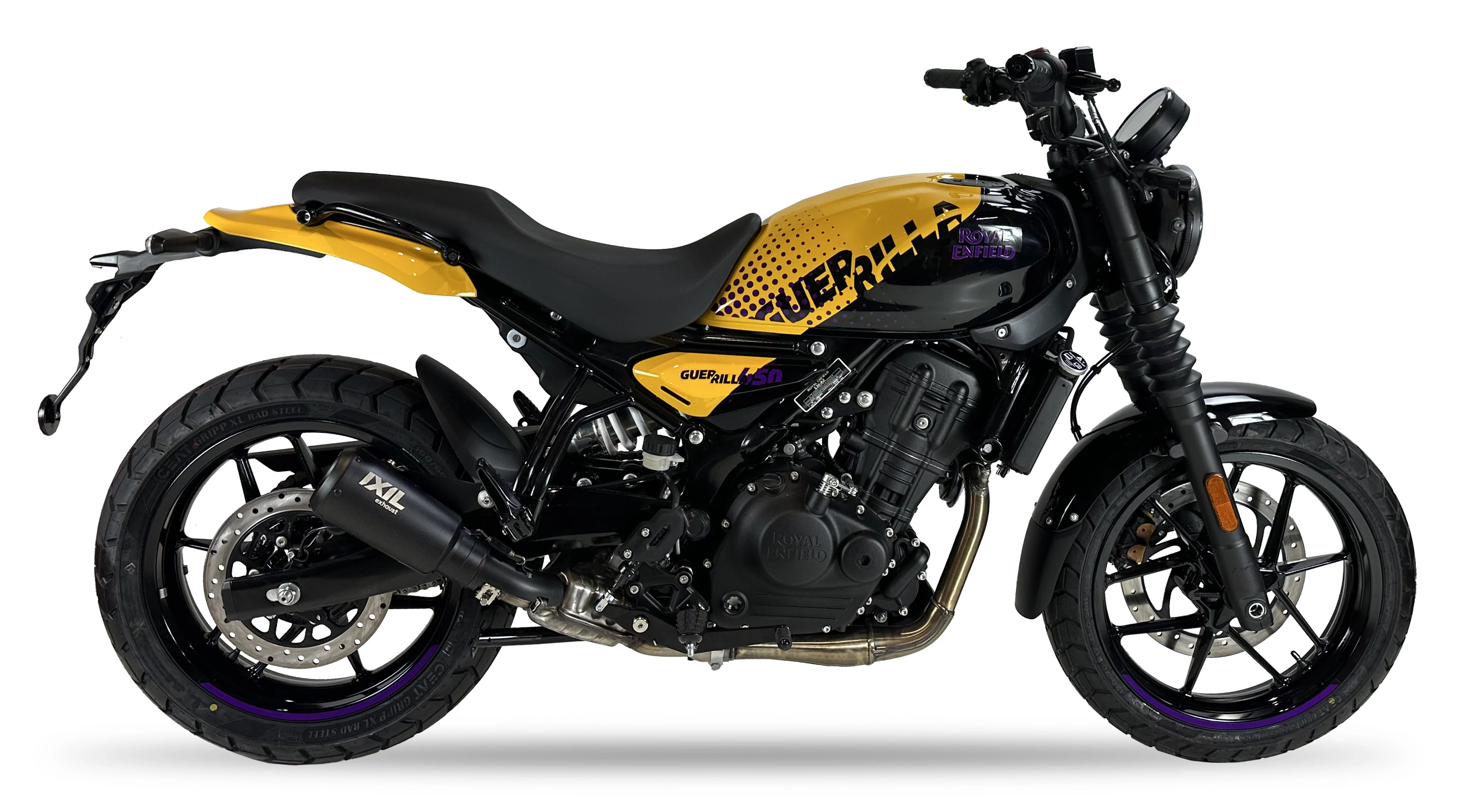 IXIL Tłumik ROYAL ENFIELD GUERRILLA 450 typ RB SLIP ON - RACE XTREM BLACK