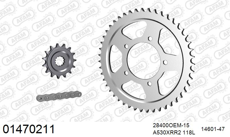 Zestaw napędowy AFAM do SUZUKI GSX 600 F W,X,Y,K1,K2,K3,K4,K5,K6