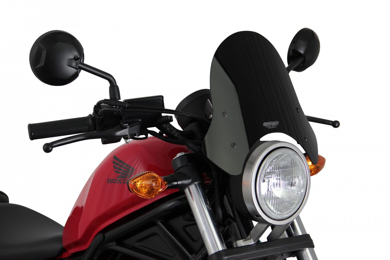 Szyba motocyklowa MRA HONDA CMX 500 REBEL 2017-2019, forma NSP, czarna