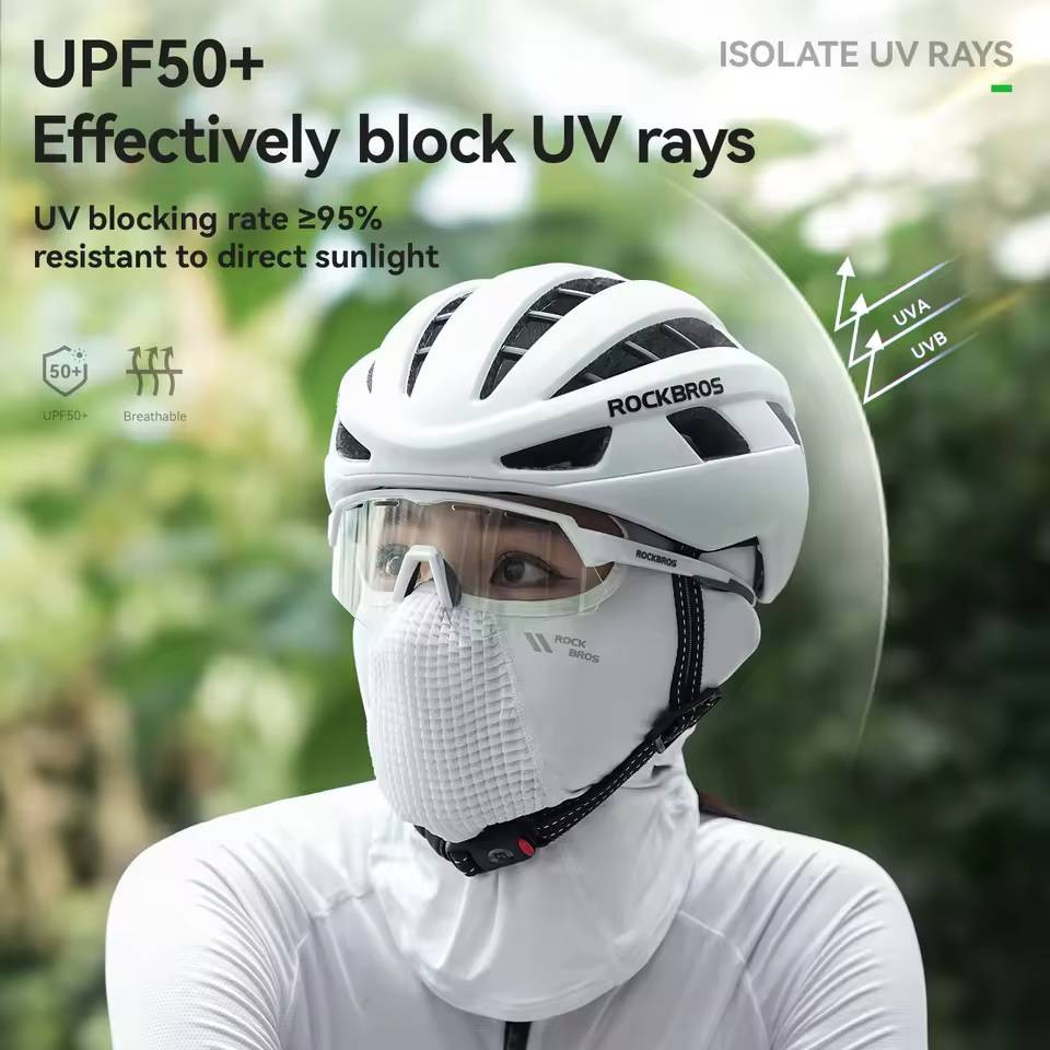Kominiarka rowerowa motocyklowa/ rowerowa biała (13250013) ROCKBROS