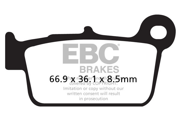 Klocki hamulcowe EBC FA367/2R (kpl. na 1 tarcze)