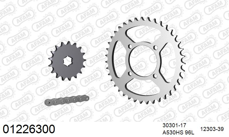 Zestaw napędowy AFAM do YAMAHA RD 250 DX B